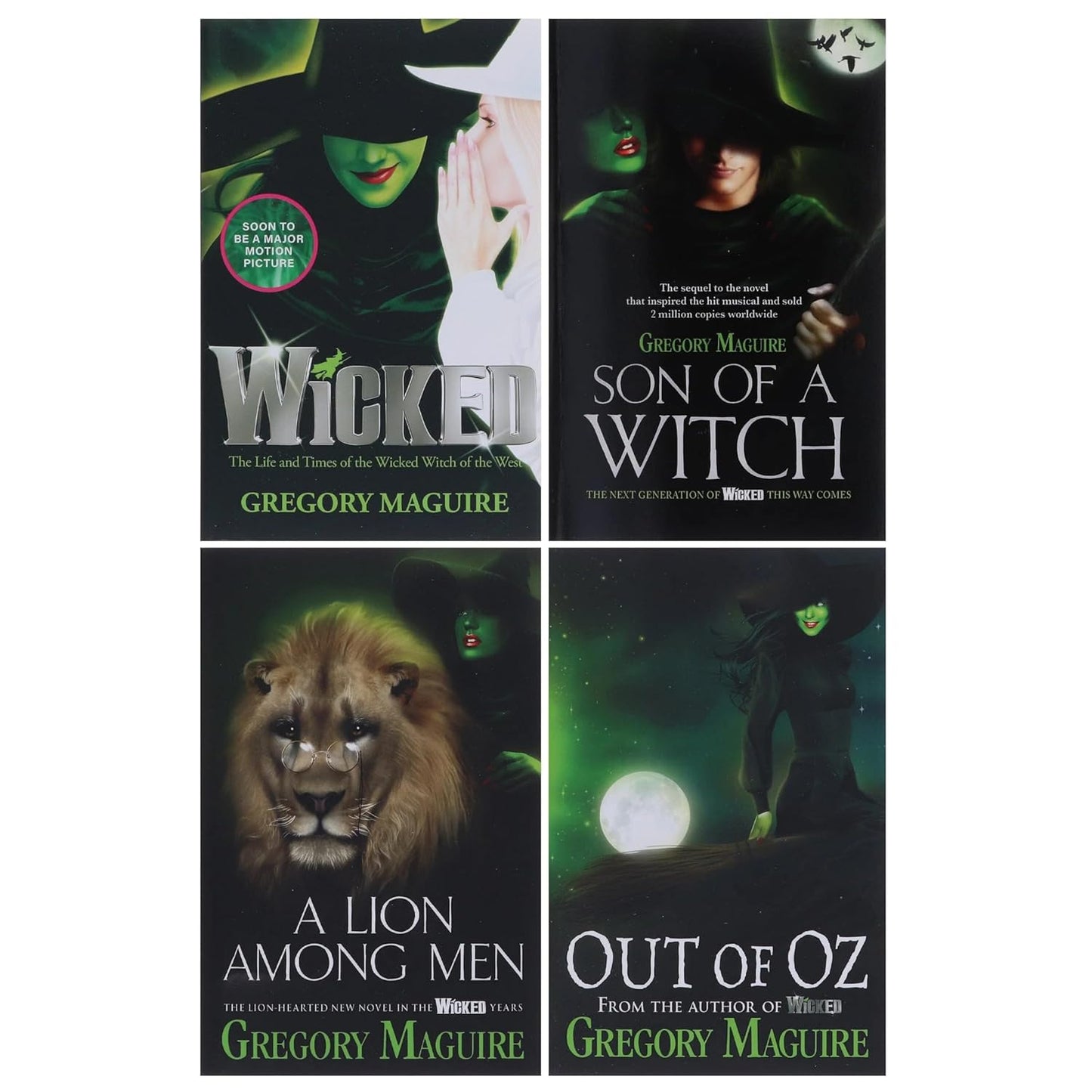 Wicked Years Series 4 Books Collection Set: Wicked, Son of a Witch, A Lion Among Men & Out of Oz - Gregory Maguire