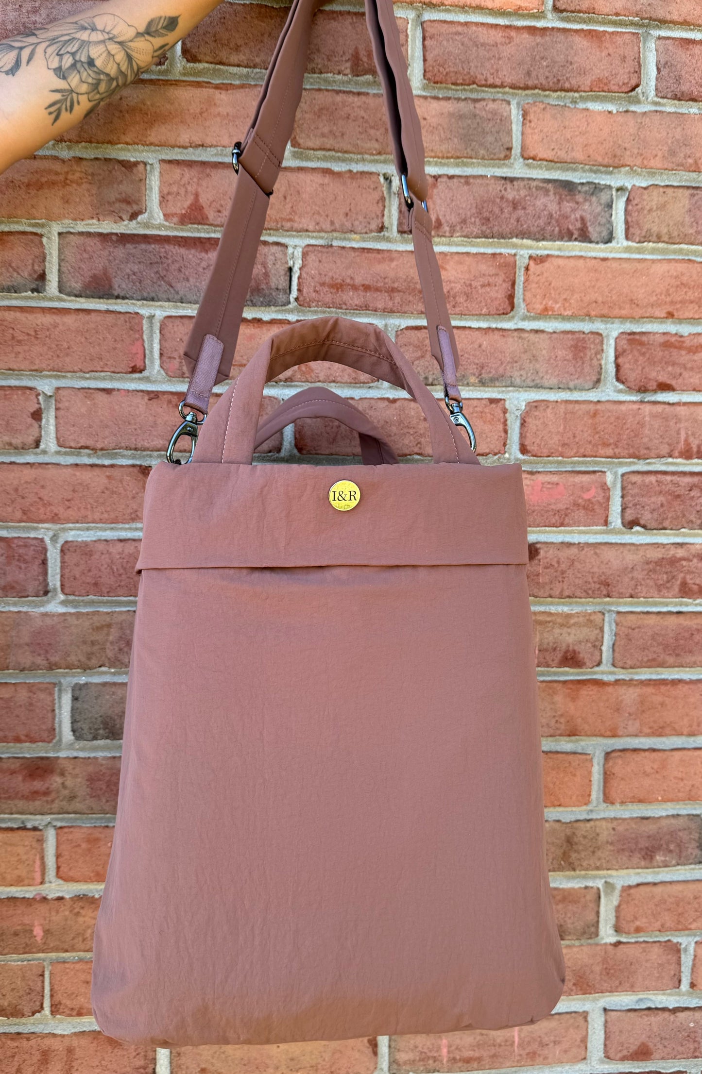 Iris' Favorite Tote Bag (#5003) Large Zippered Canvas Tote Bag - By Iris & Rainbow