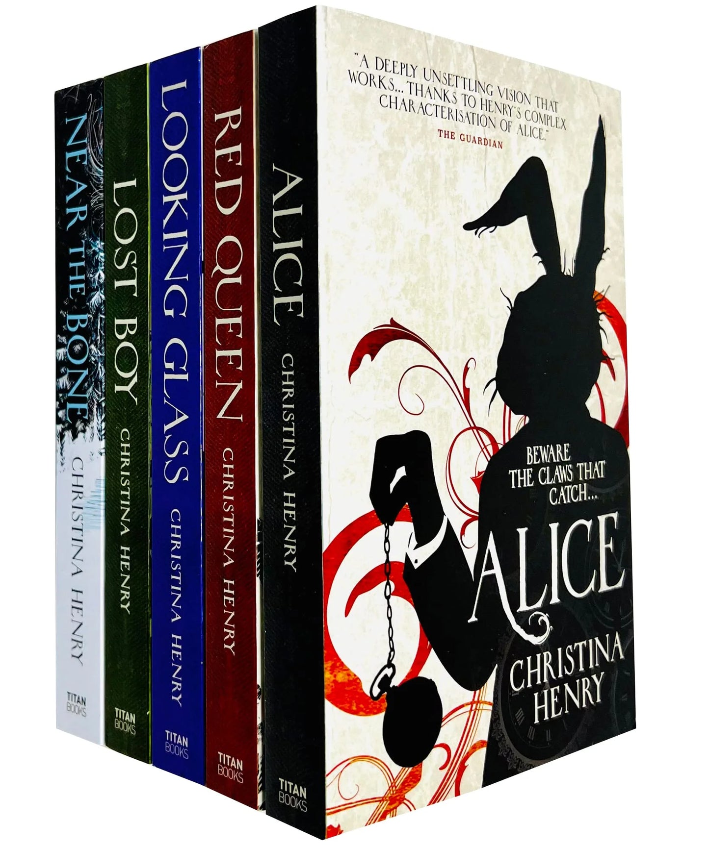 Christina Henry Collection – 5 Book Set: Alice, Red Queen, Looking Glass, Lost Boy & Near the Bone - By Christina Henry - Paperback