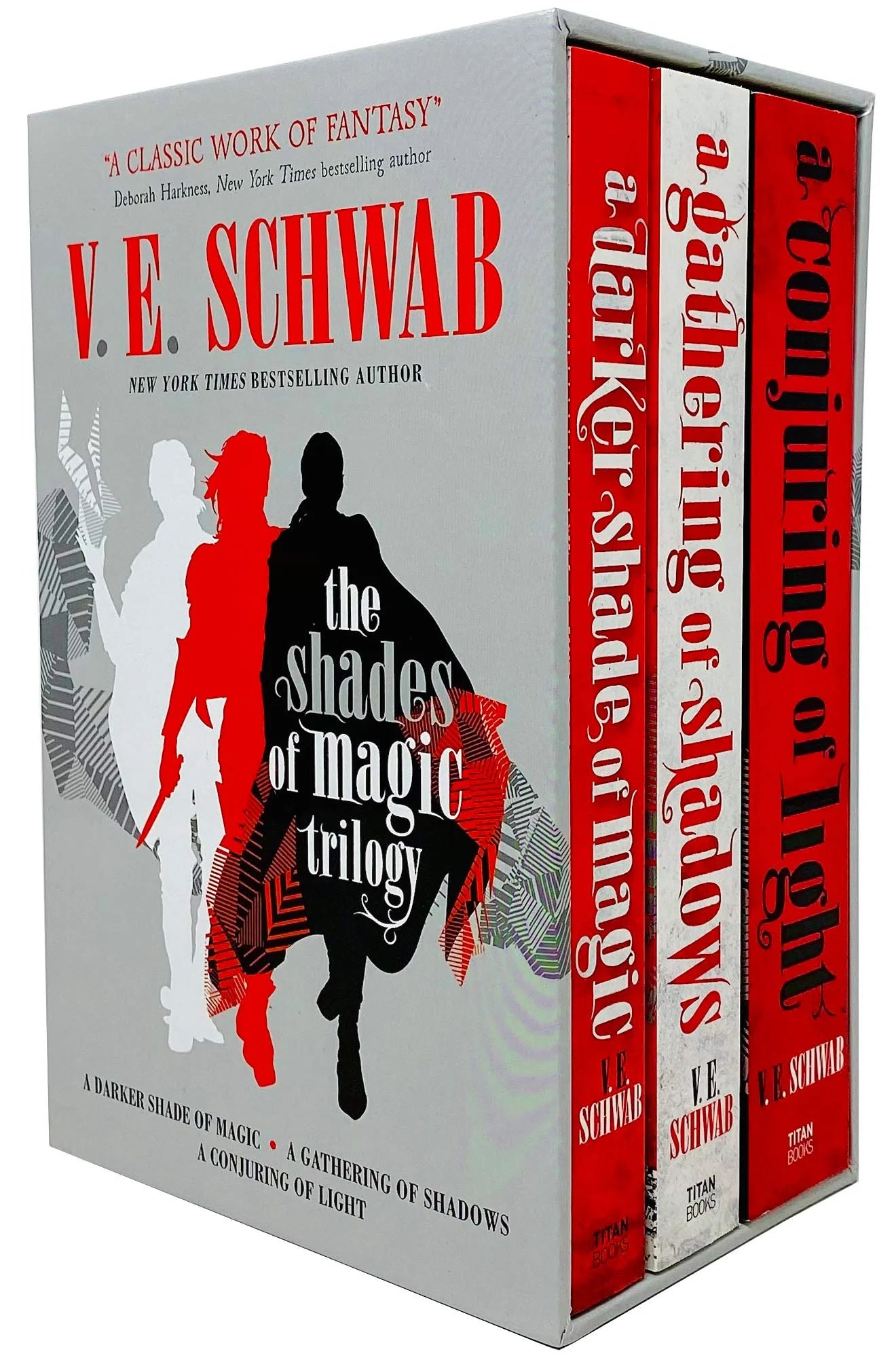 A Darker Shade of Magic – Complete 3 Book Trilogy Set: A Darker Shade of Magic, A Gathering of Shadows & A Conjuring of Light - By V. E. Schwab - Paperback