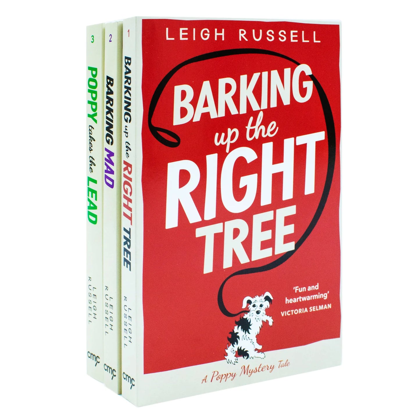 A Poppy Mystery Tale Collection – 3 Book Set: Barking Up the Right Tree, Barking Mad & Poppy Takes the Lead - By Leigh Russell