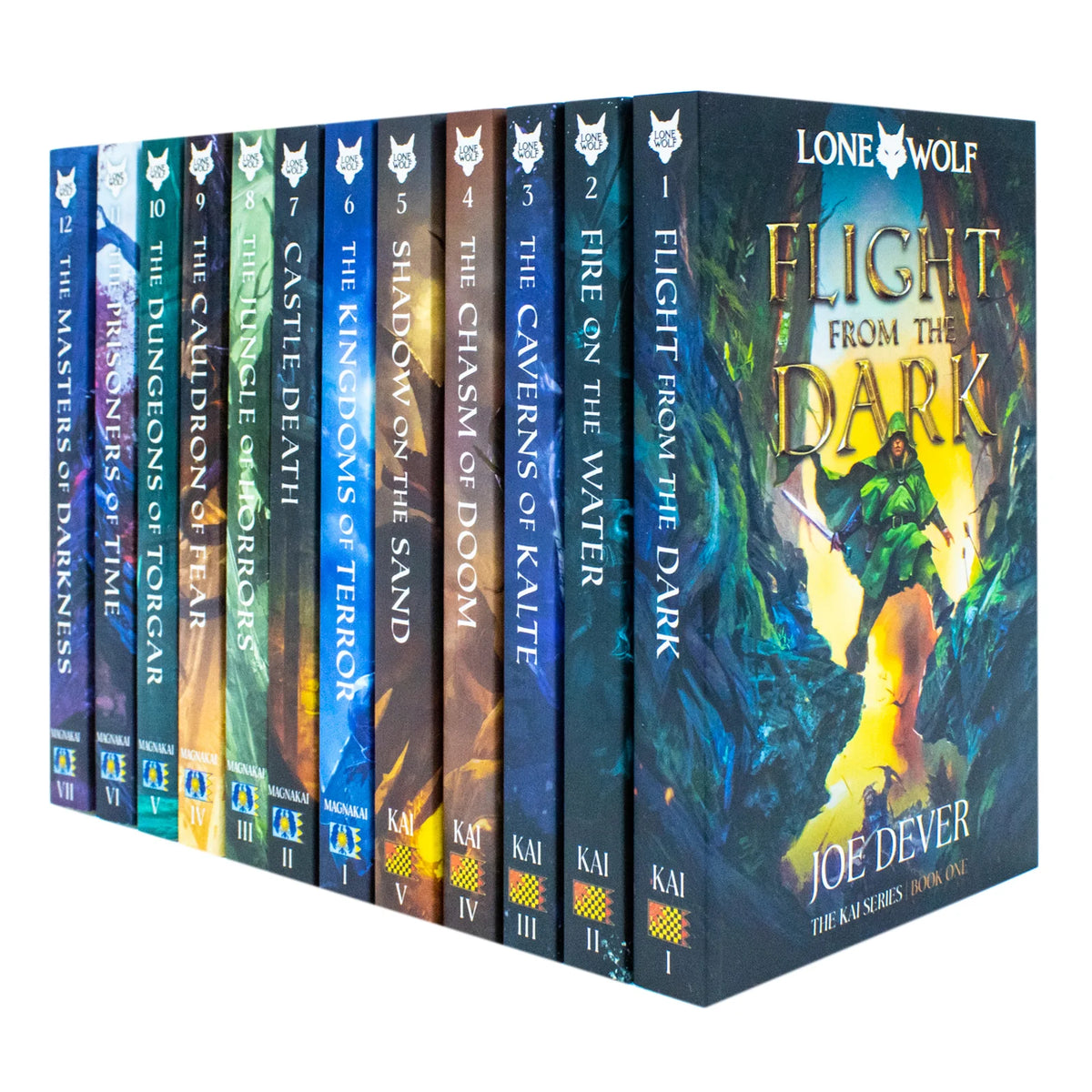 Lone Wolf Series – 12 Book Collection: Flight from the Dark, Fire on the Water, Castle Death & More - By Joe Dever - Paperback