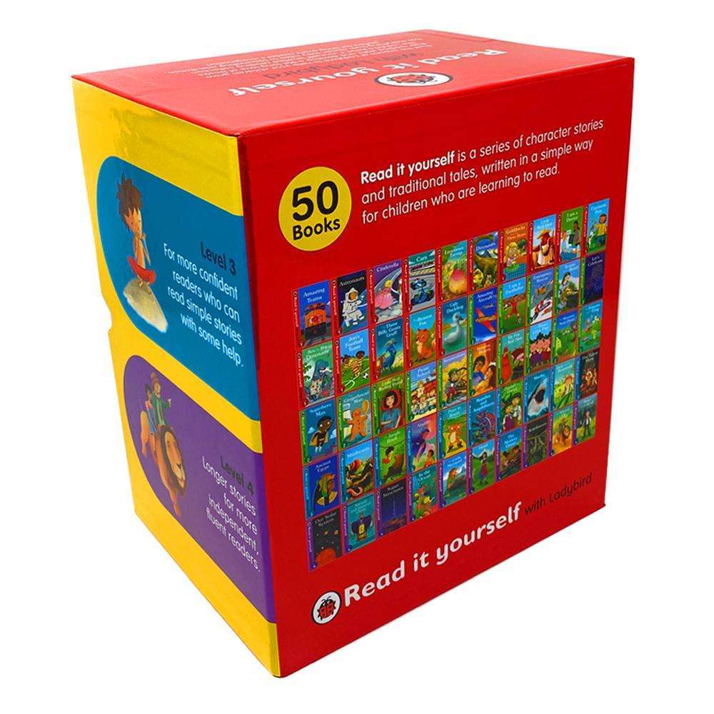 Read It Yourself with Ladybird – 50 Book Box Set: Levels 1–4 - Early Reader Collection
