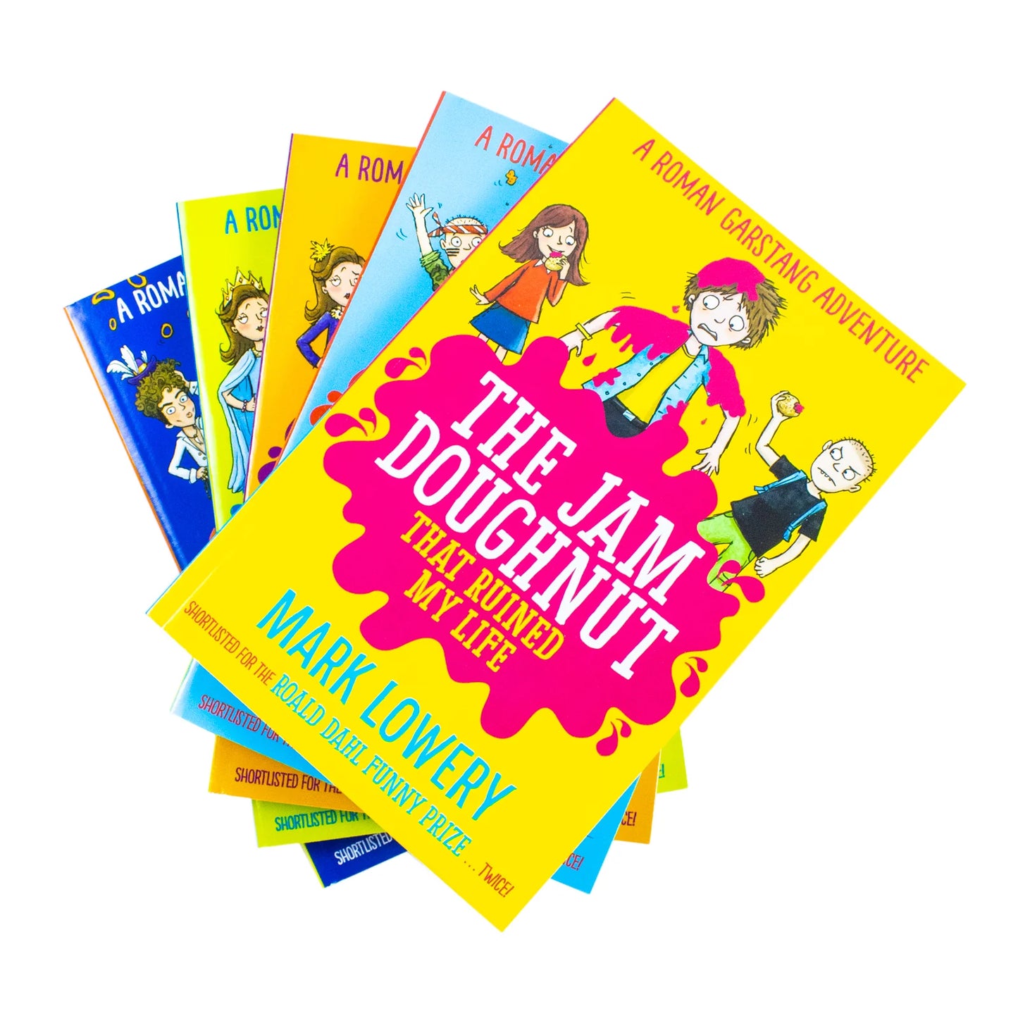 A Roman Garstang Adventure – 5 Book Collection Set: Funny & Heartwarming Stories - By Mark Lowery - Paperback, Ages 8–12