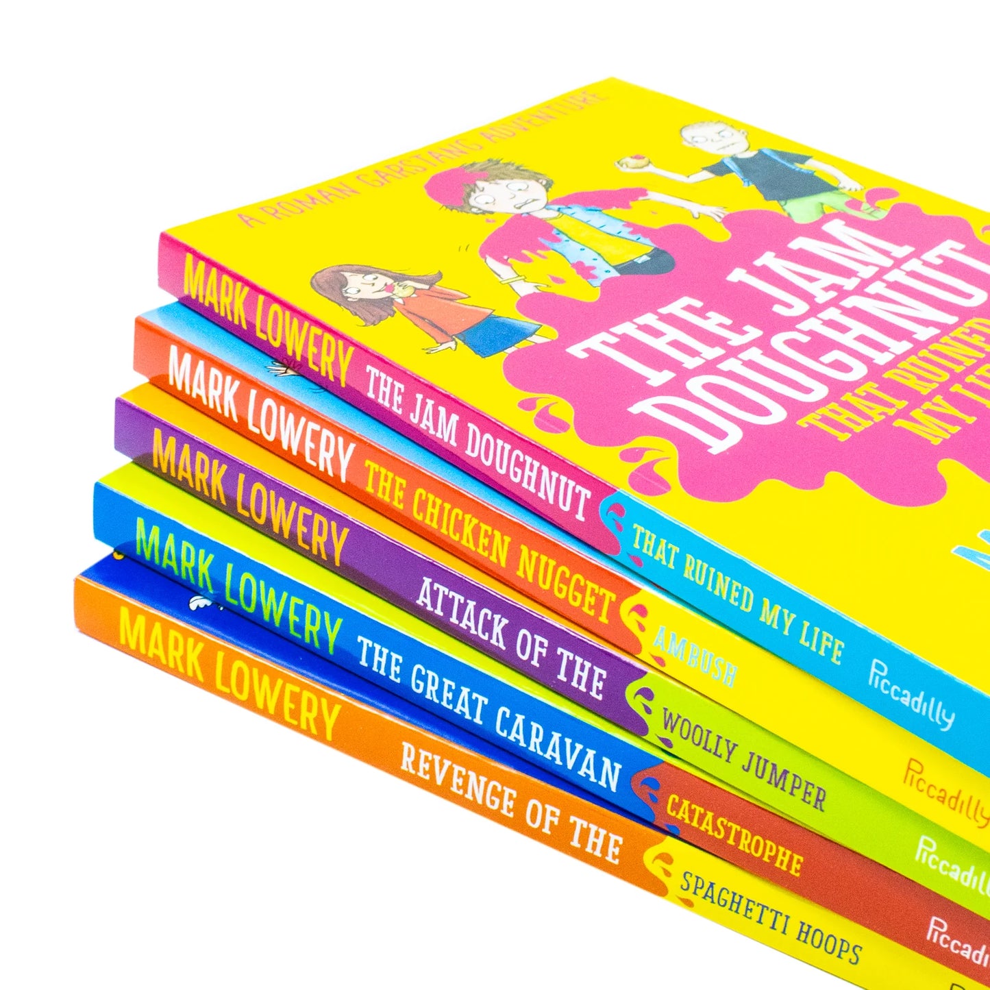 A Roman Garstang Adventure – 5 Book Collection Set: Funny & Heartwarming Stories - By Mark Lowery - Paperback, Ages 8–12