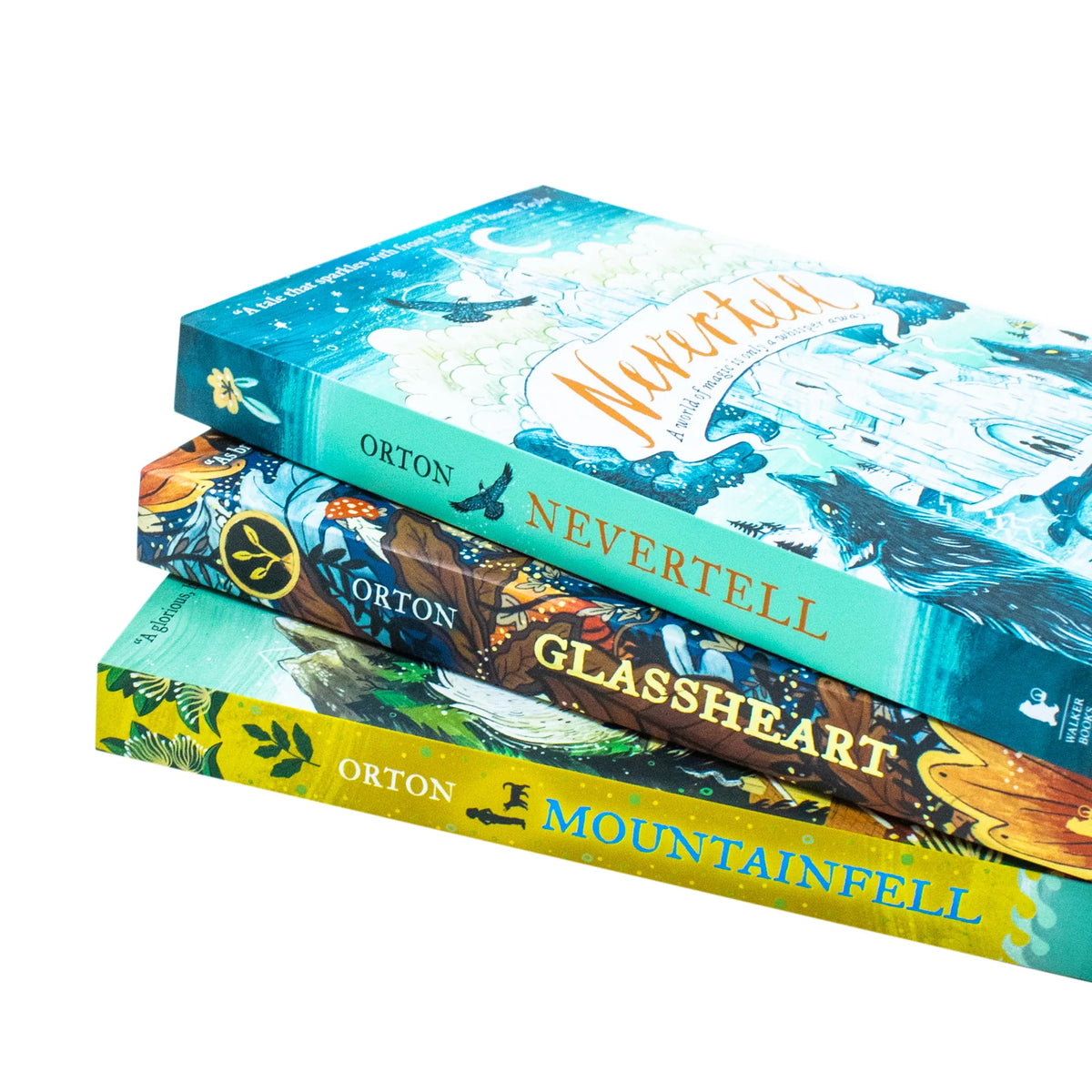 Katharine Orton Collection – 3 Book Set: Nevertell, Glassheart & Mountainfell - By Katharine Orton - Paperback