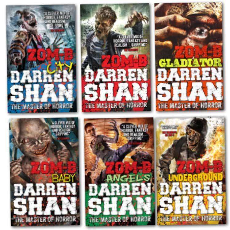Darren Shan Zom-B – 6 Book Collection Set: Horror, Zombies & Dark Fantasy - By Darren Shan