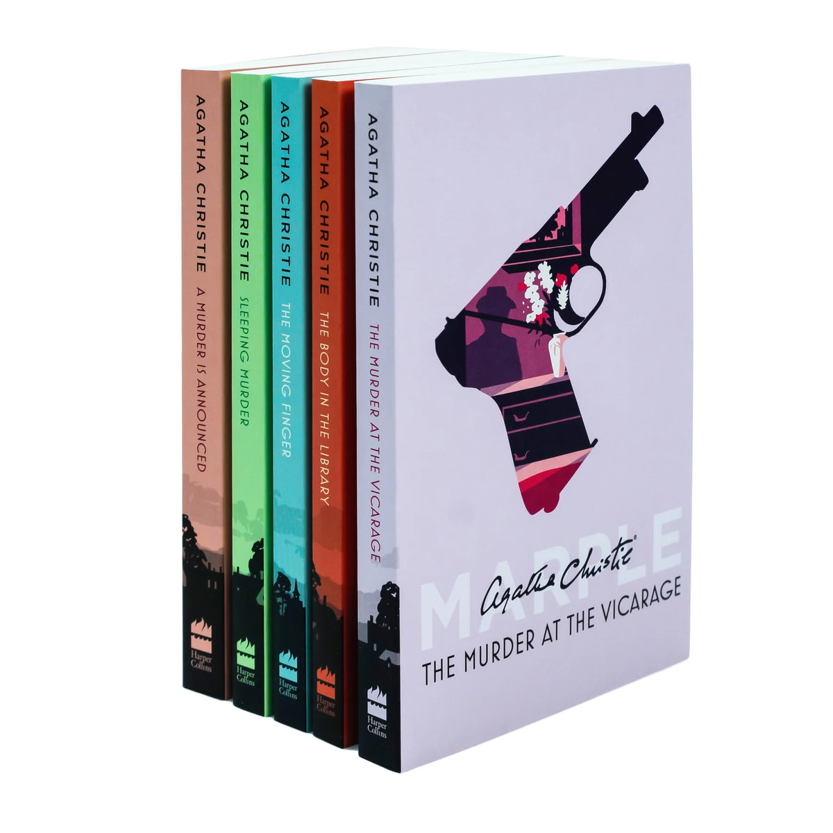 Miss Marple Mysteries – 5 Book Collection: The Murder at the Vicarage, The Body in the Library & More - By Agatha Christie - Paperback