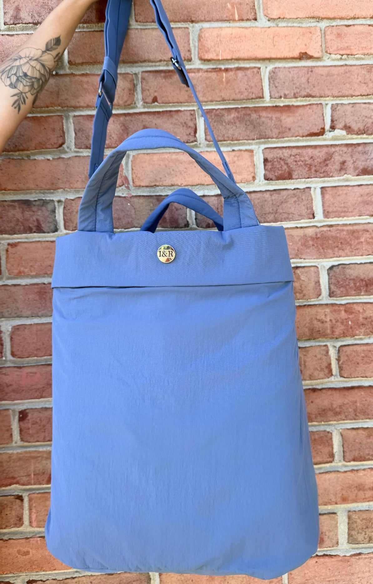 Iris' Favorite Tote Bag (#5003) Large Zippered Canvas Tote Bag - By Iris & Rainbow