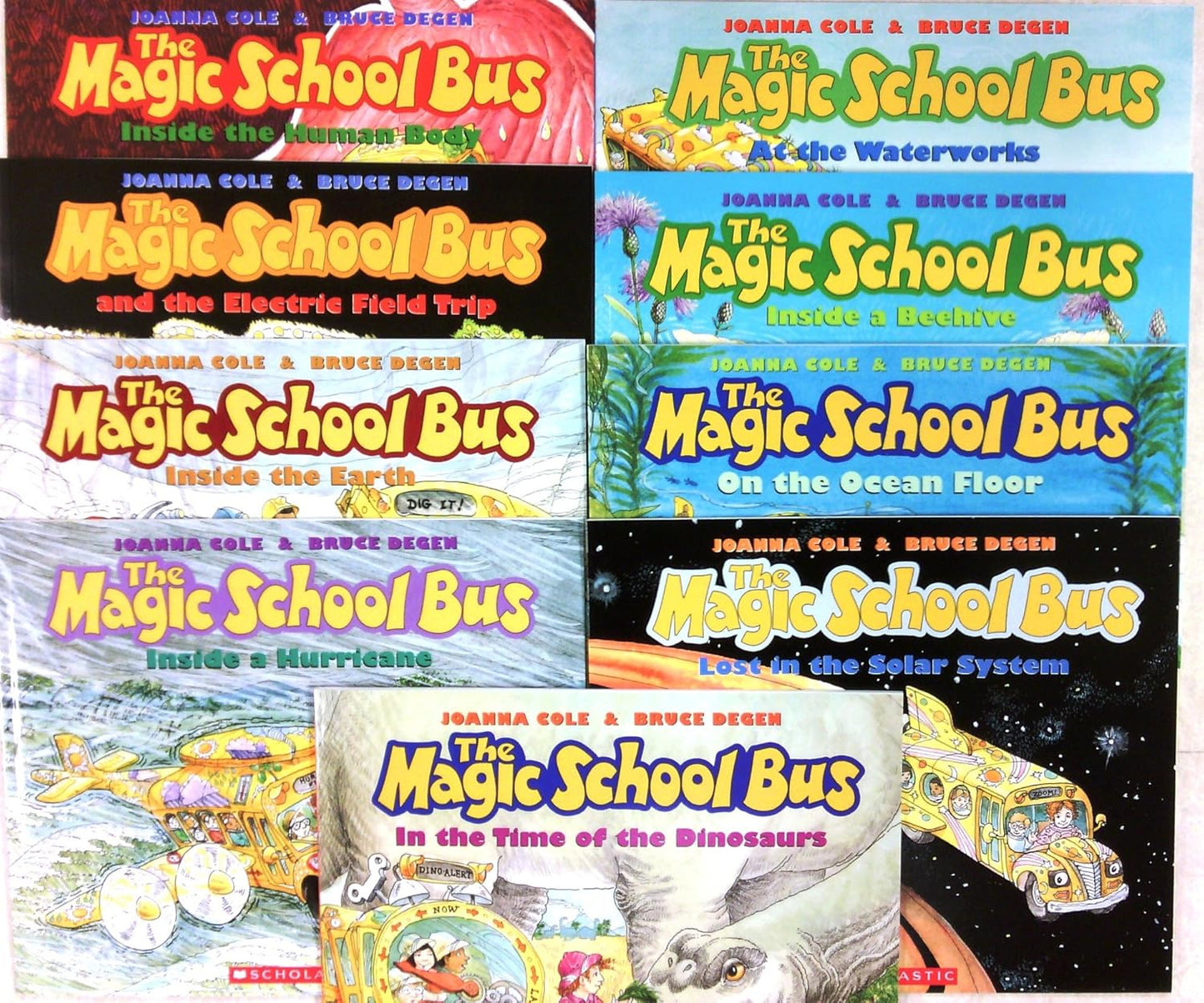 Magic School Bus Set of 9 Books - Paperback Picture Books