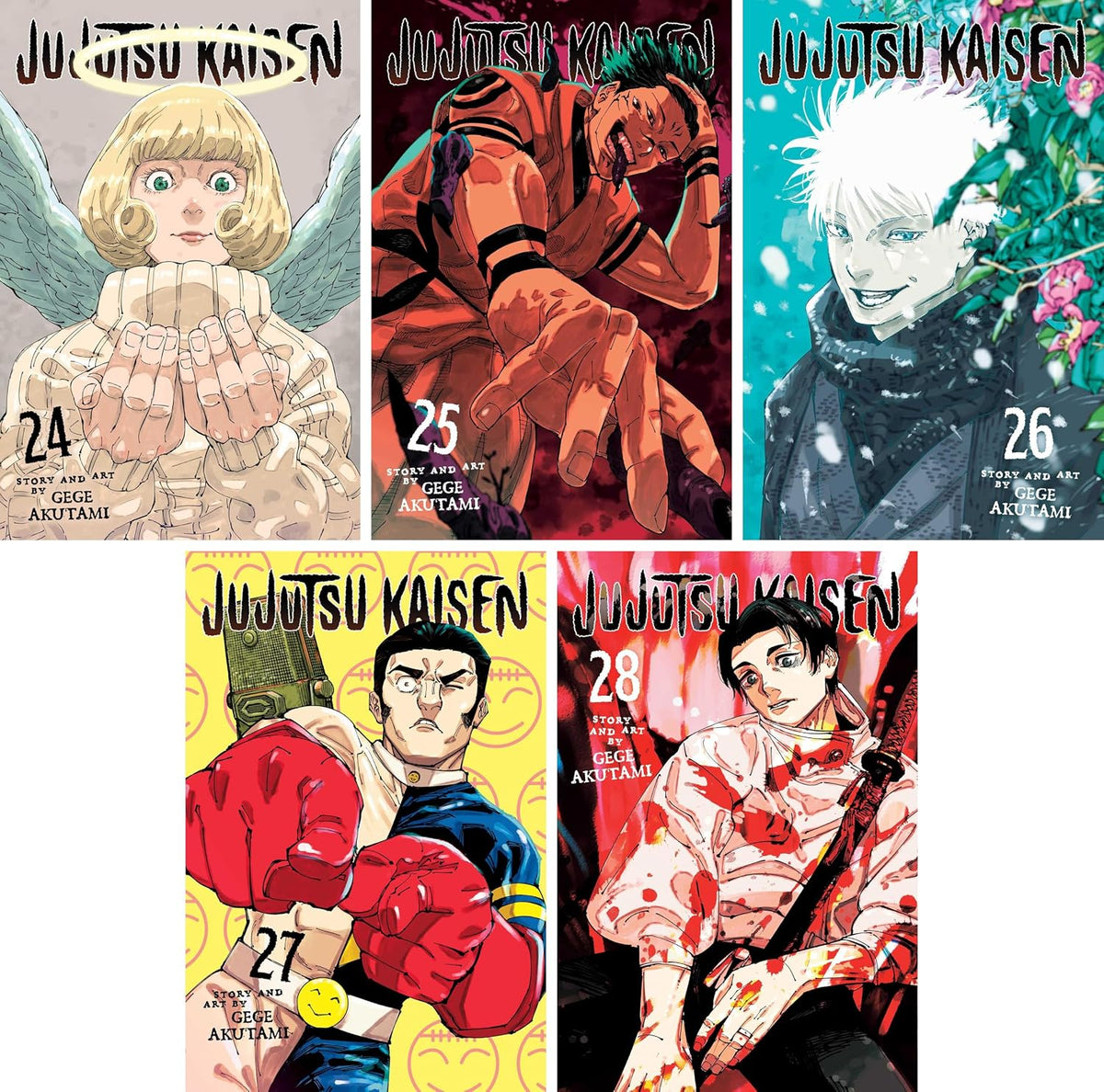 Jujutsu Kaisen – Complete 34 Book Manga Collection: Volumes 0–30, Official Character Guide & More - By Gege Akutami - Paperback