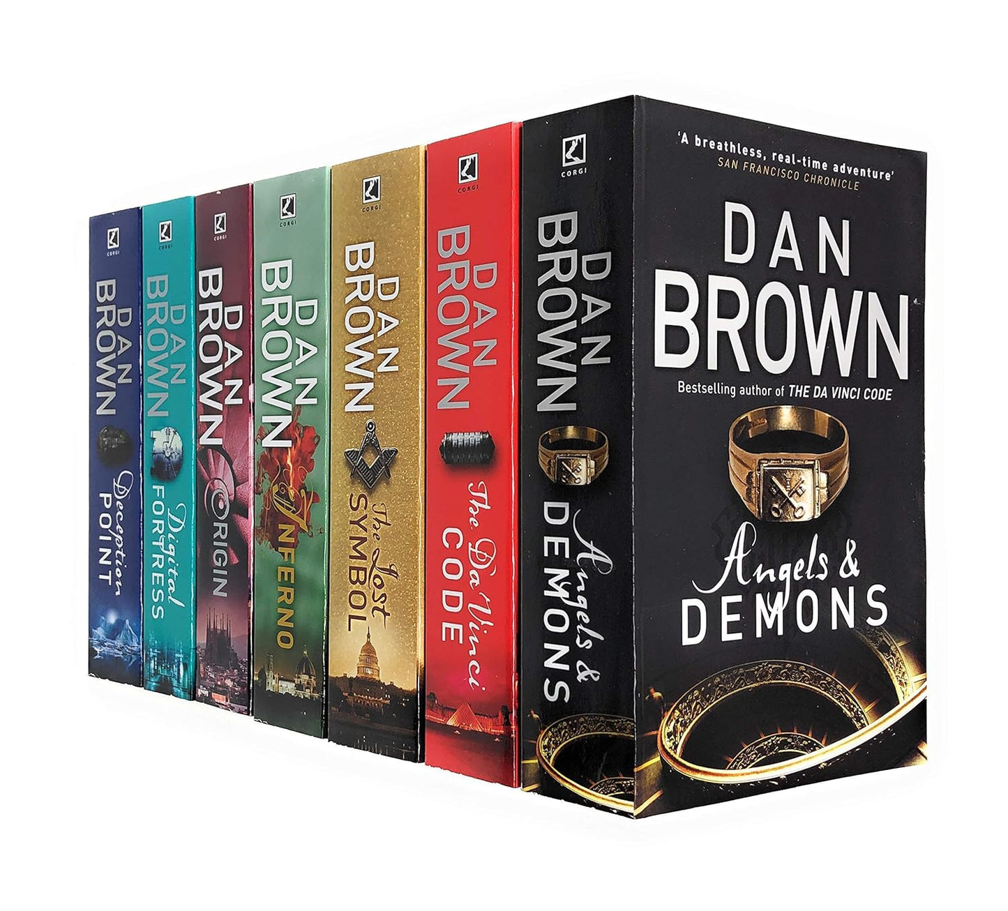 Robert Langdon Series Collection Seven Book Set  - By Dan Brown - 7 Paperbacks