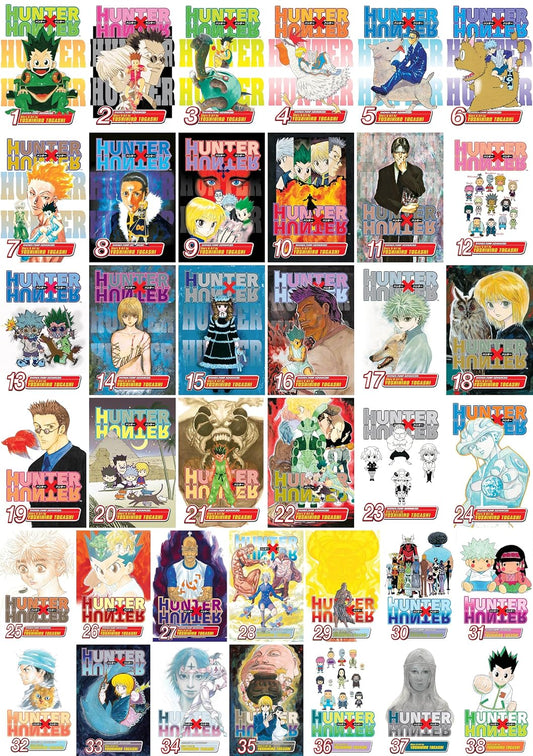 Hunter x Hunter – Complete 38-Book Manga Set: Volumes 1–38 - By Yoshihiro Togashi - Paperback