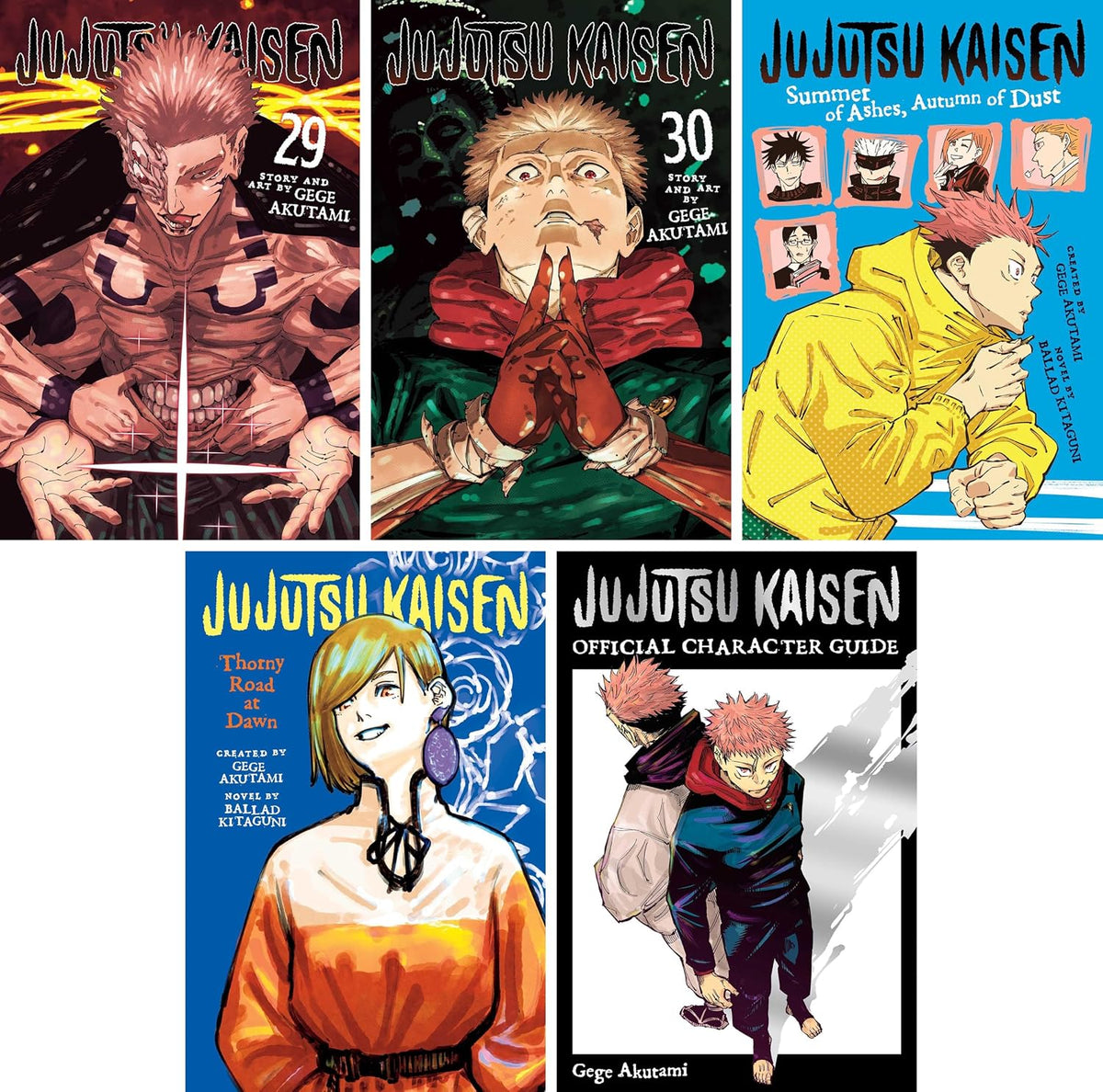 Jujutsu Kaisen – Complete 34 Book Manga Collection: Volumes 0–30, Official Character Guide & More - By Gege Akutami - Paperback