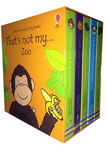 Usborne Thats Not My Zoo Collection 5 Books Box Set (Wildlife Animals) (Thats no