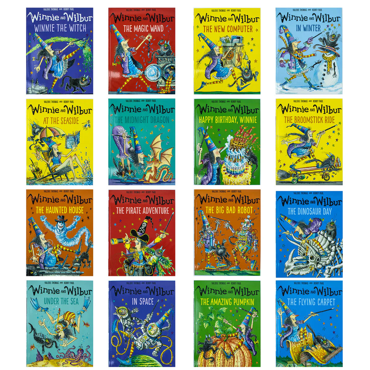 Winnie the Witch's Big Box of 16 Books - By Laura Owen - Paperback