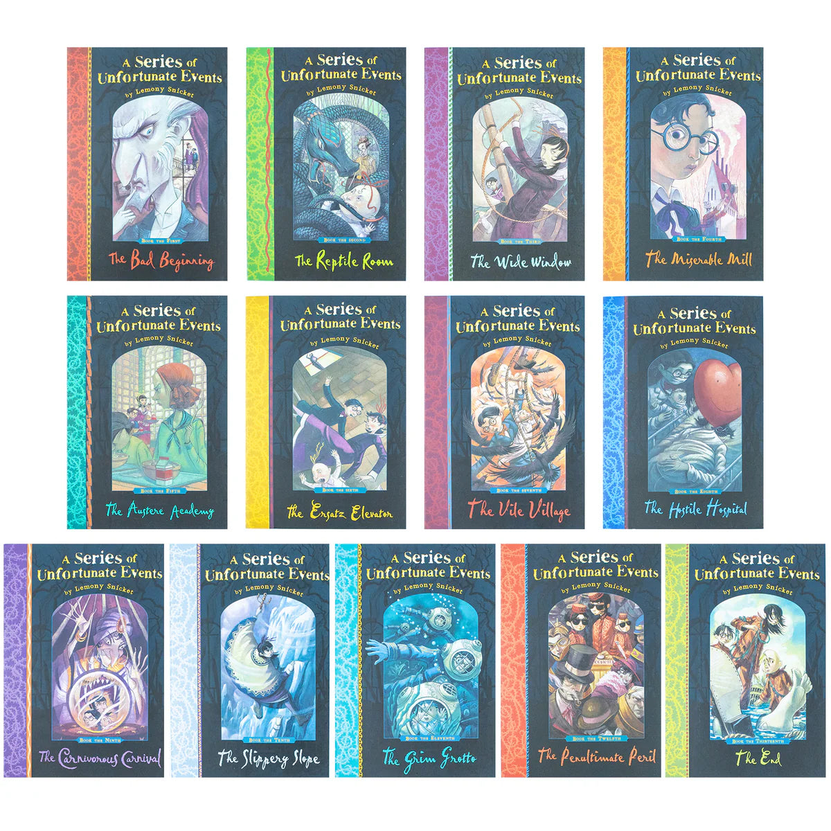 A Series of Unfortunate Events Books - Lemony Snicket Collection - 13 Books Set