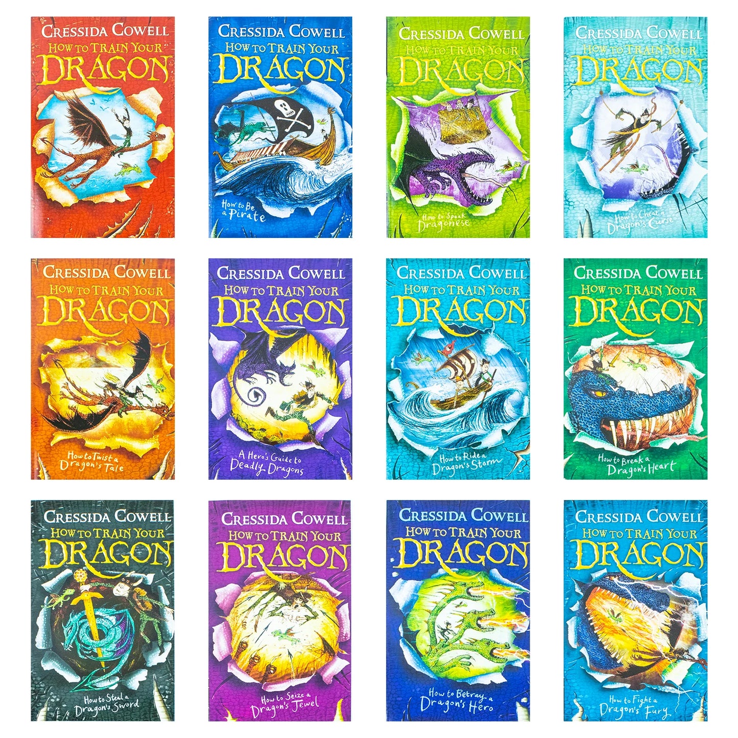 How to Train Your Dragon Collection – 12 Book Set: Complete Series - By Cressida Cowell - Paperback