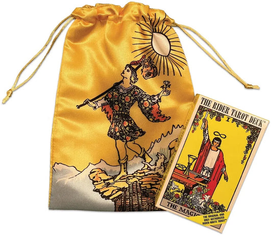 Rider Waite Deck and Pouch Bundle Gift Set - Only Authorized RIder Waite Tarot Illustrated by Pamela Colman Smith