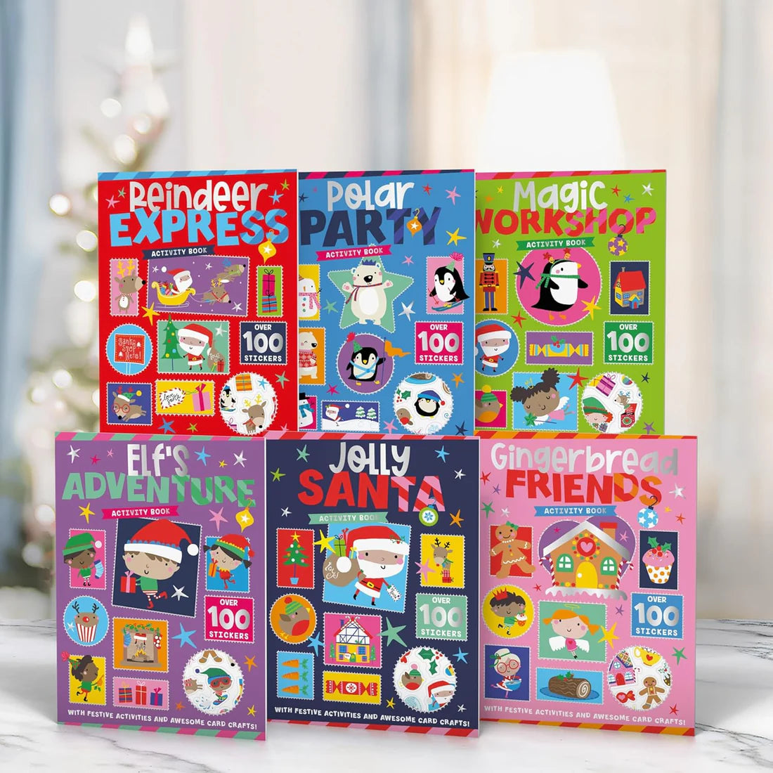 Children's Christmas Activity Fun 6 Book Collection Set