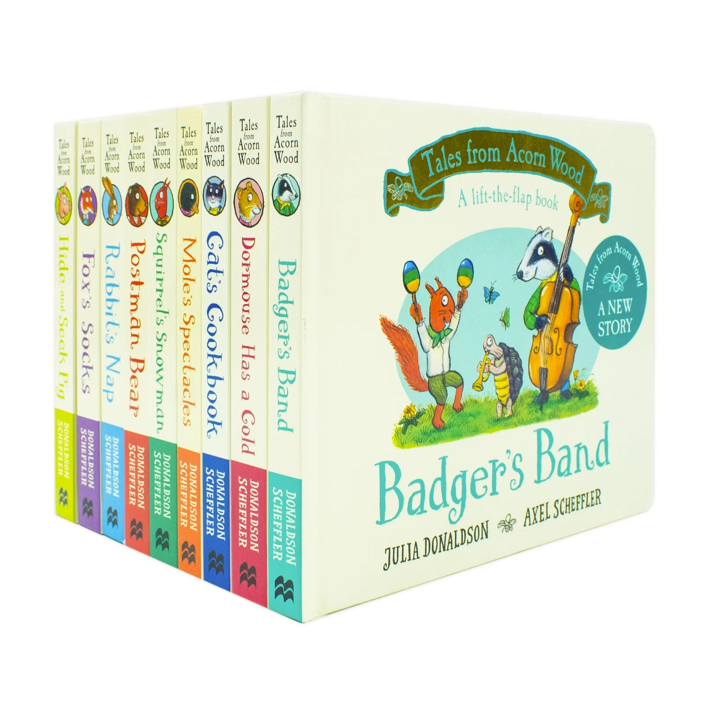 Tales From Acorn Wood Series – 9 Book Collection: Fox's Socks, Hide-and-Seek Pig, Postman Bear & More - By Julia Donaldson - Hardcover