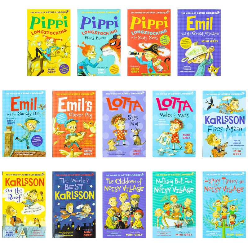 Astrid Lindgren Collection 14 Books Set