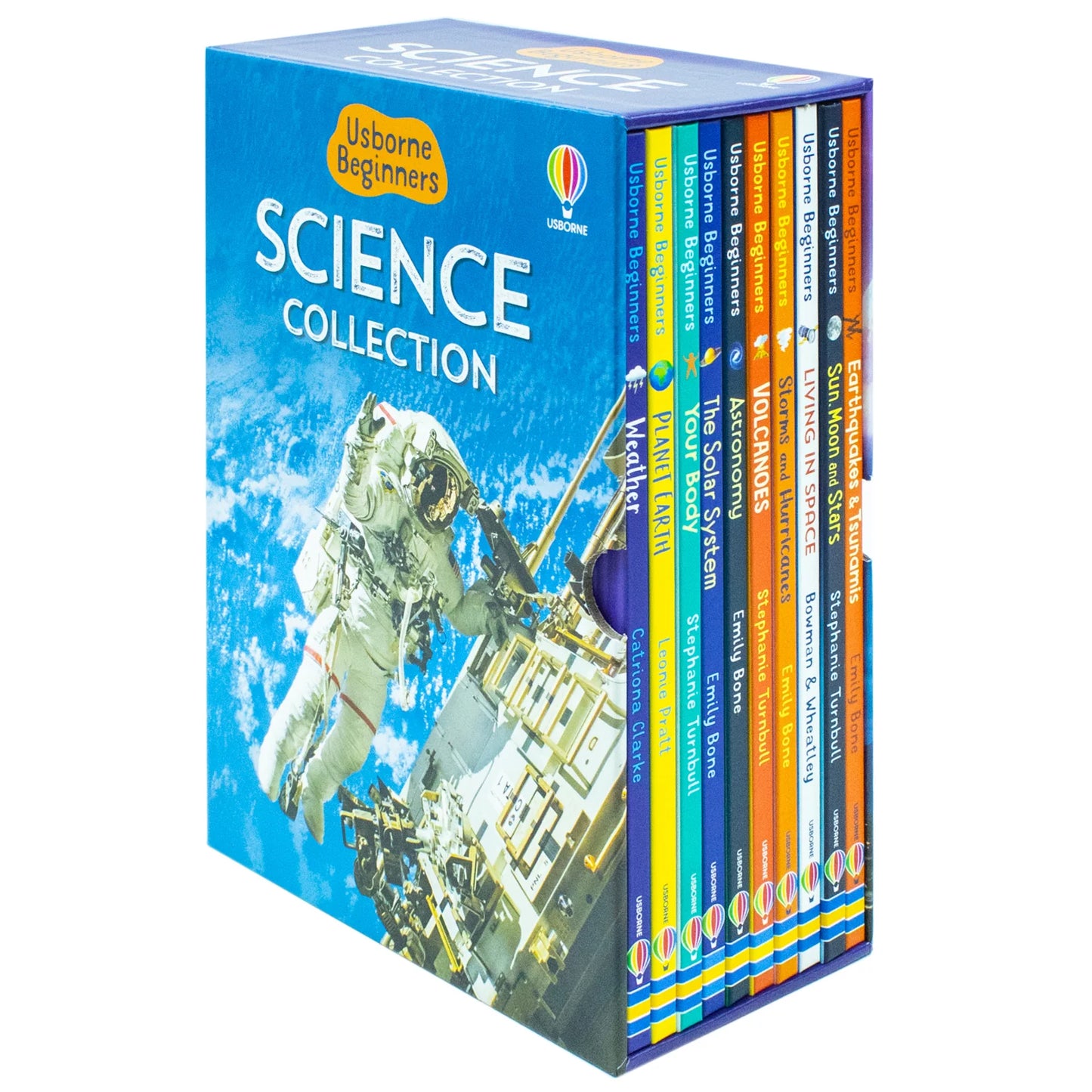 Usborne Beginners Science – 10 Book Box Set: Astronomy, Food Chains, Forces, Heat, Storms, Volcanoes & More - By Usborne - Hardback