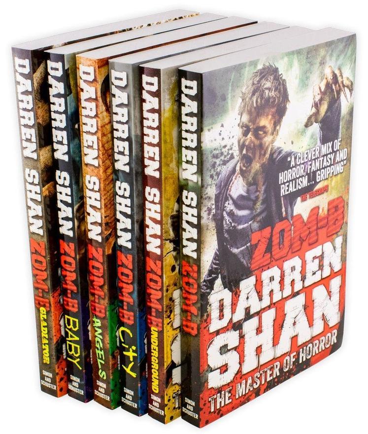 Darren Shan Zom-B – 6 Book Collection Set: Horror, Zombies & Dark Fantasy - By Darren Shan