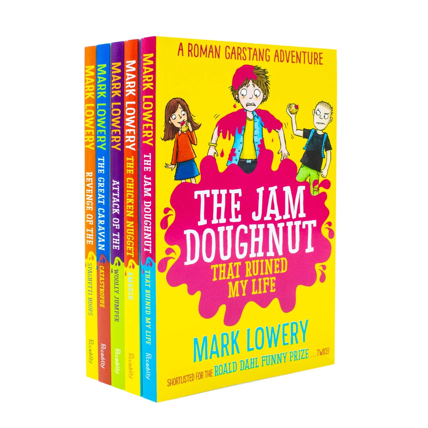 A Roman Garstang Adventure – 5 Book Collection Set: Funny & Heartwarming Stories - By Mark Lowery - Paperback, Ages 8–12