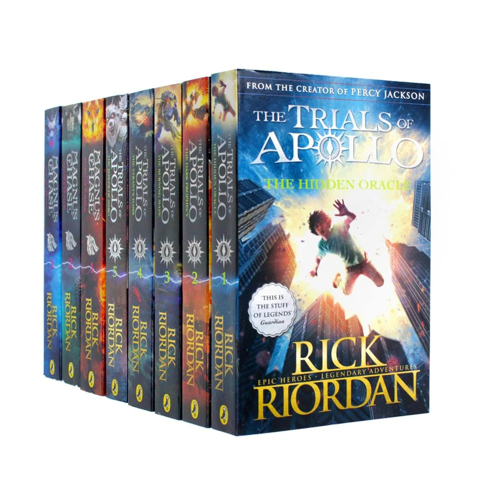 Rick Riordan – Trials of Apollo & Magnus Chase 8 Book Collection Set: Mythology, Fantasy & Adventure - Paperback