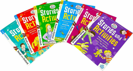 Biff, Chip & Kipper Phonics Stories & Activities – 6 Book Collection Set: Stages 1–3 - Oxford Reading Tree - Early Reading & Phonics