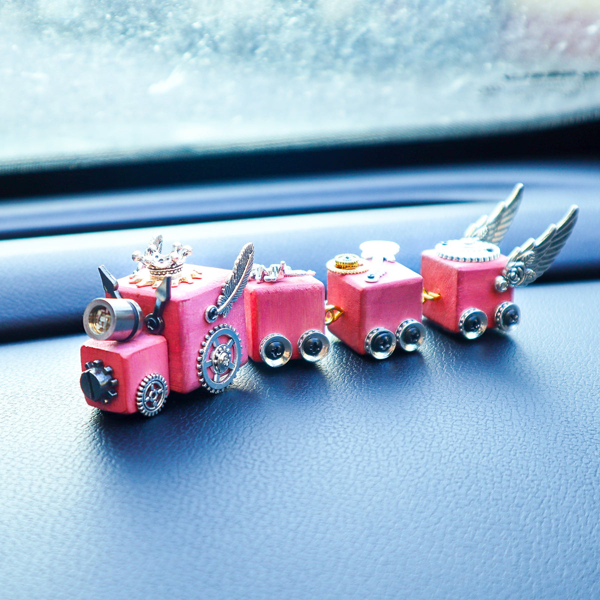 DIY Timber Train Kit – Build a Wooden Train with LED Light, Fun Accessories, Home and Office Décor