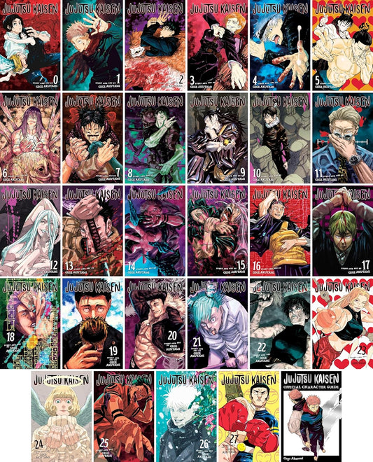 Jujutsu Kaisen Complete Collection (29 Books) Manga Series Set (Vol. 0-27 + Guide)