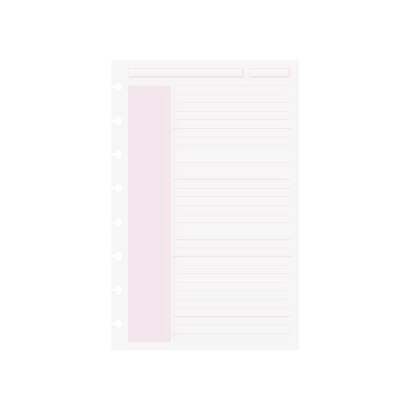 Circa Shaded Annotation Ruled Discbound Refill (100 sheets)