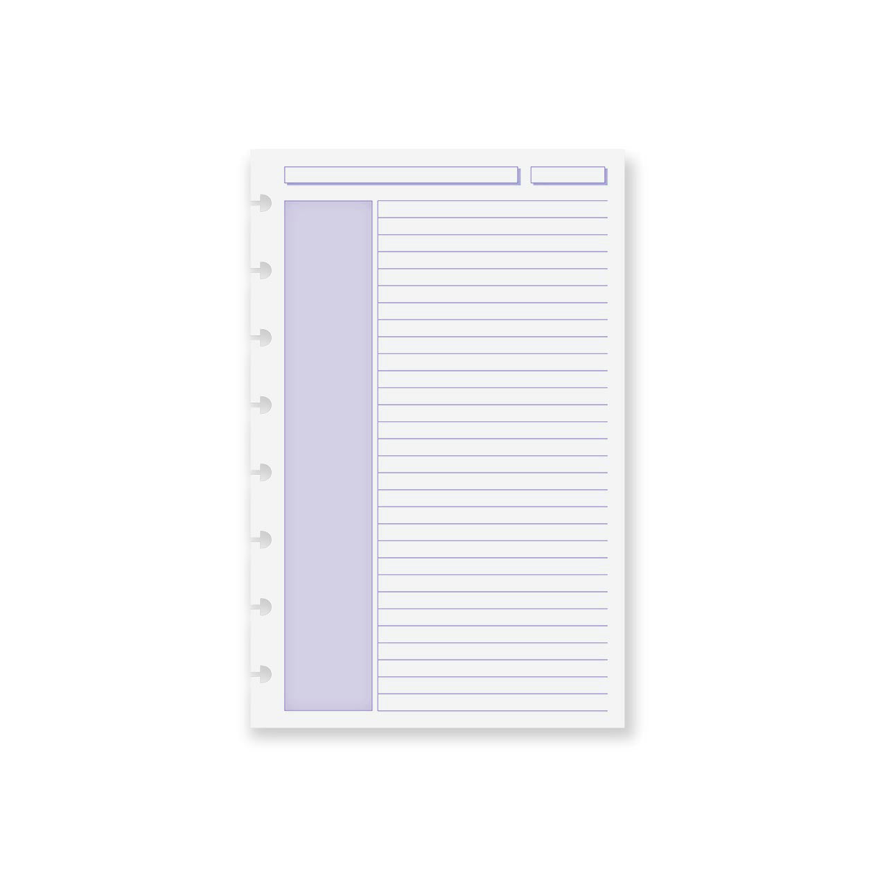 Circa Shaded Annotation Ruled Discbound Refill (100 sheets)