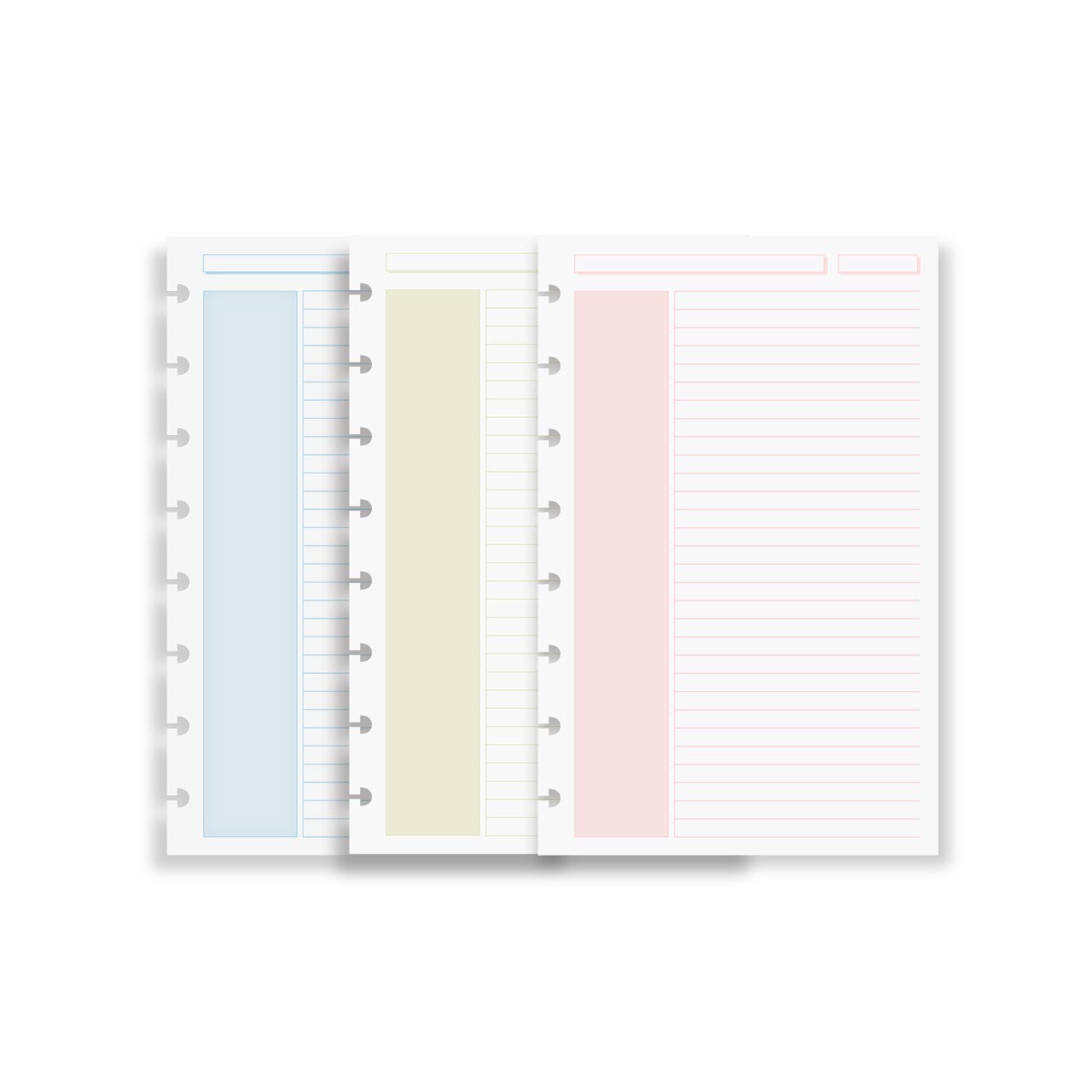Circa Shaded Annotation Ruled Discbound Refill (100 sheets)