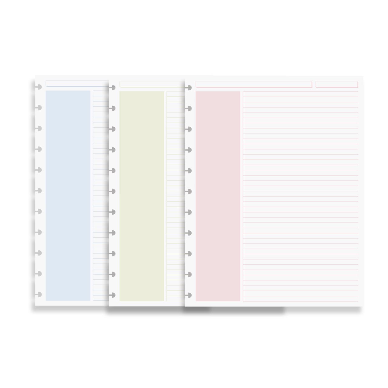 Circa Shaded Annotation Ruled Discbound Refill (100 sheets)