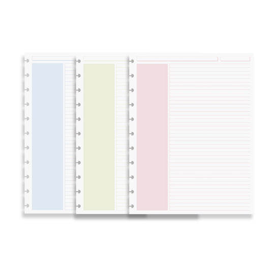 Circa Shaded Annotation Ruled Discbound Refill (100 sheets)