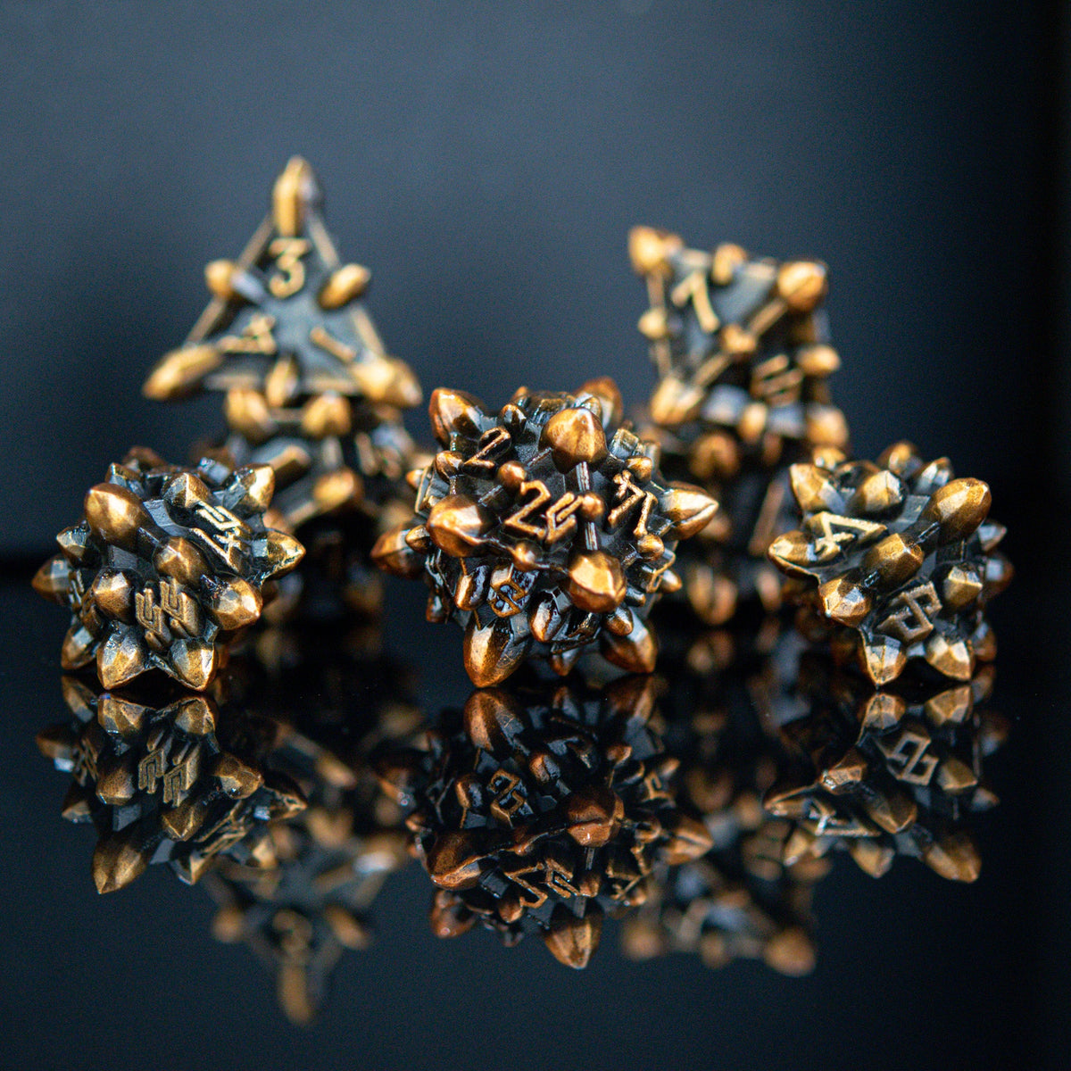 PRE-ORDER || Asteroid Fields Metal Dice Set - Herculina