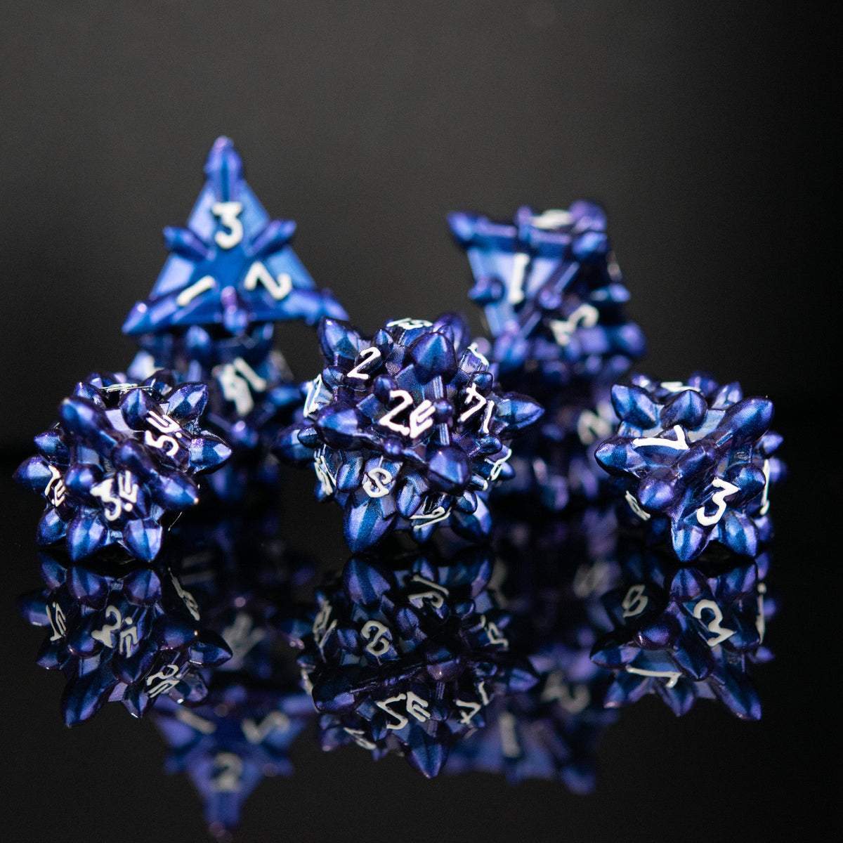 PRE-ORDER || Asteroid Fields Metal Dice Set - Icarus