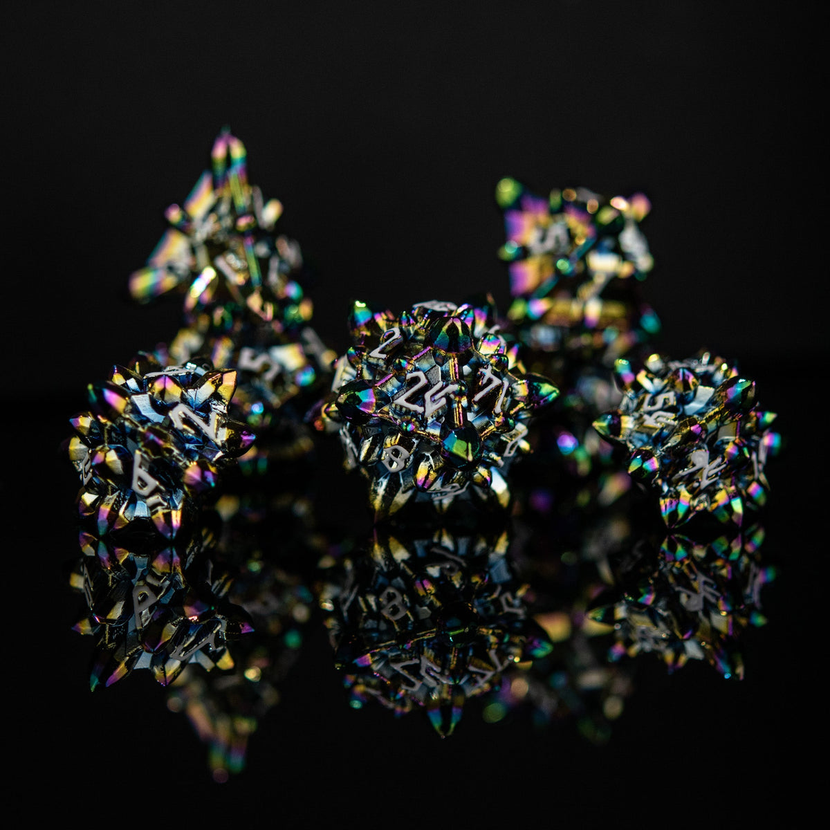 PRE-ORDER || Asteroid Fields Metal Dice Set - Iris