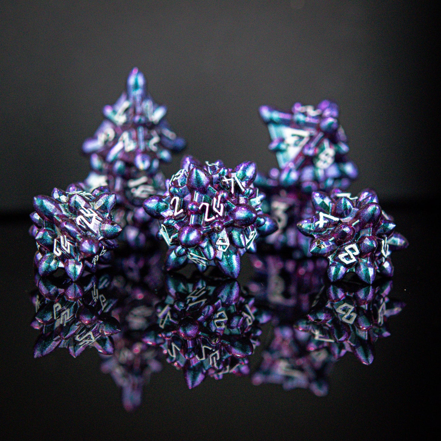 PRE-ORDER || Asteroid Fields Metal Dice Set - Juno