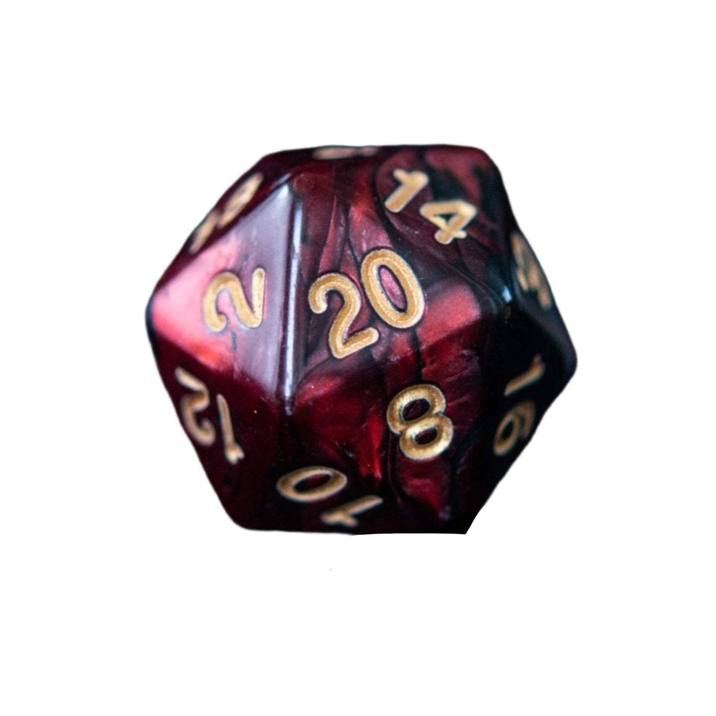 Blood Rose Acrylic Dice Set