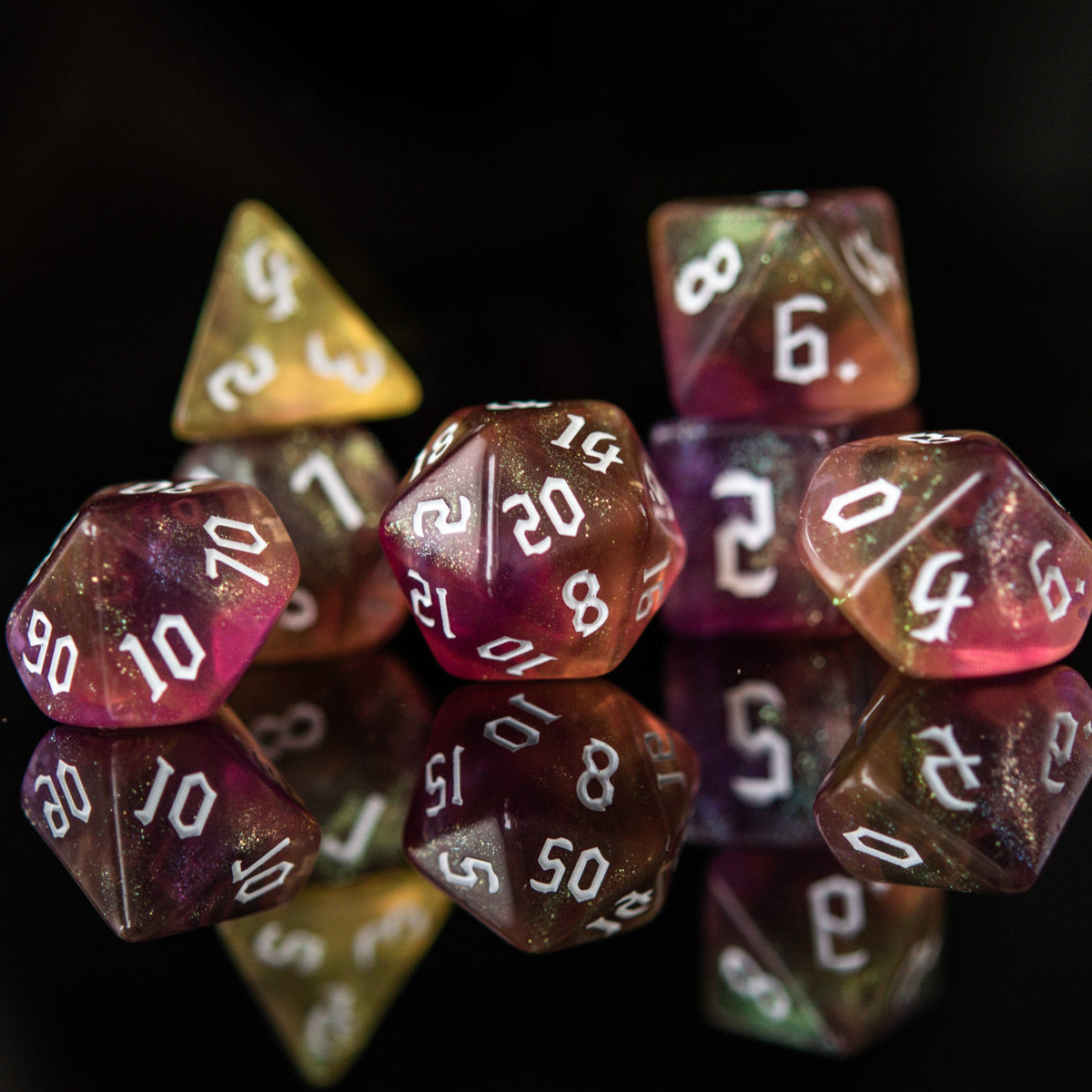 Pre-Order || Barbarian Class Acrylic Dice Set