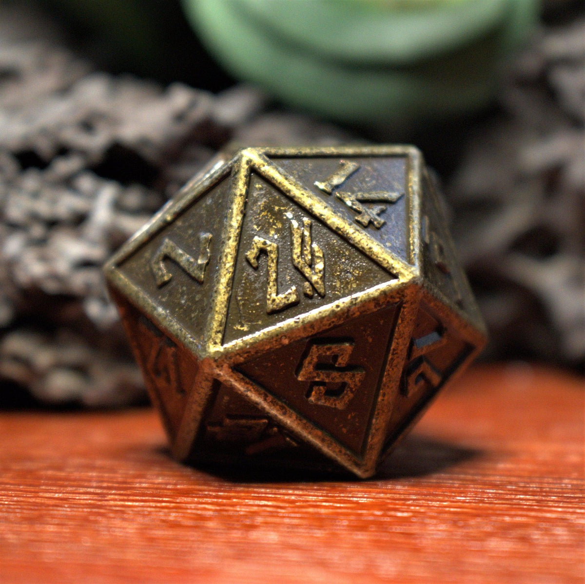 Pre-Order || Battle-Worn Gold Metal 35mm D20