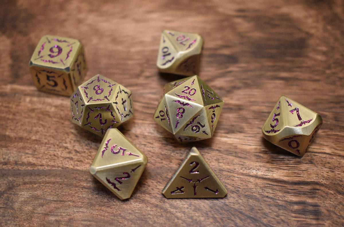 PRE-ORDER || Blade of the Maiden Metal Dice Set