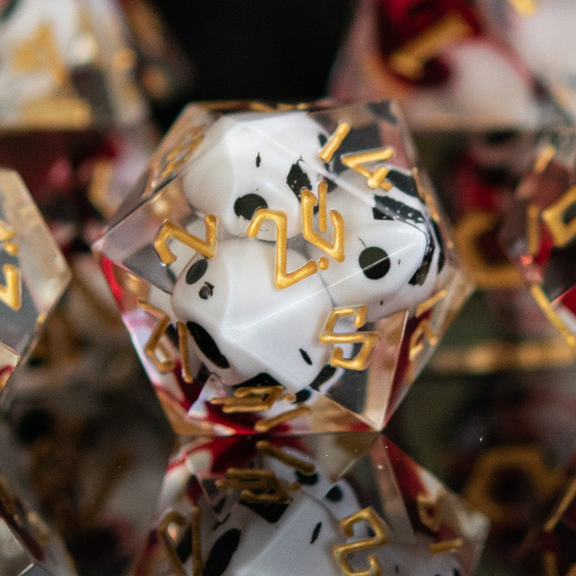 PRE-ORDER || Bloody Corpse Sharp-Edged Resin Dice Set