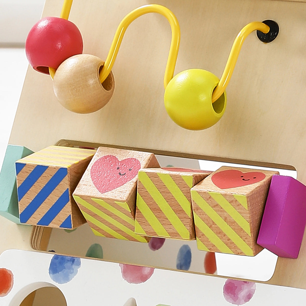 Tiny Land® Premium Natural Wooden Activity Walker