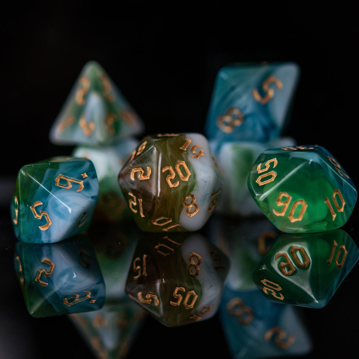 Pre-Order || Cleric Class Acrylic Dice Set