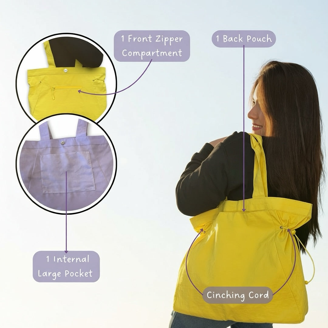 The Iris Tote Bag (#8027) Fusion of Style and Functionality - By Iris & Rainbow
